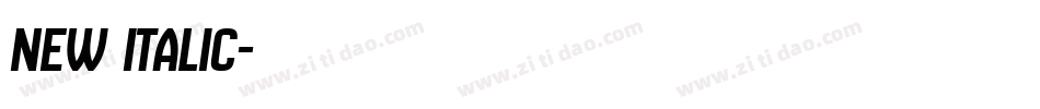 New Italic字体转换